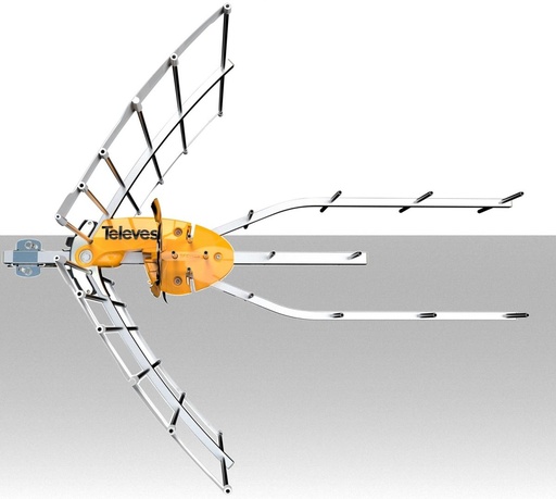 Antenna UHF Televes Ellipse 5G Ready completa di alimentatore 