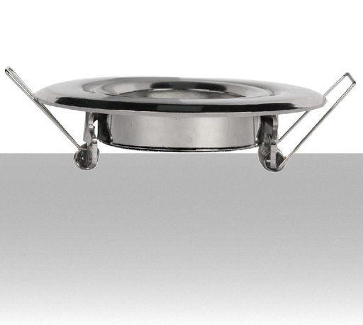 Portafaretto orientabile rotondo Color Alluminio per lampadine GU10 MR16