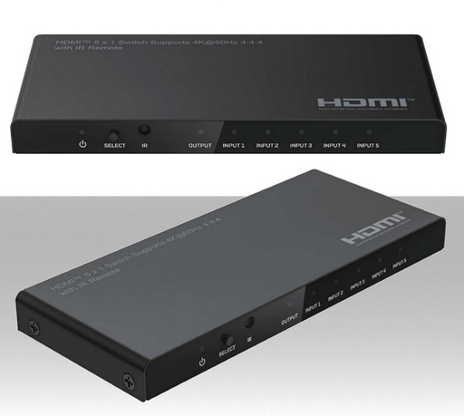 Switch Hdmi 5X1 con telecomando supporto 4k HDR 18Gps HDCP 