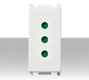 Presa tipo P11 Vimar 2P+T 10A bianco 10A 250V Plana 14201