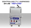 Centralino antenna TV da interno 1 ingresso BIII-UHF 34dB serie Elar MC832