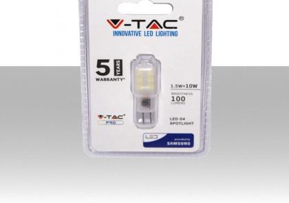Lampadina LED G4 Chip Samsung 1,5W 4000K (Blister 1 pezzo)