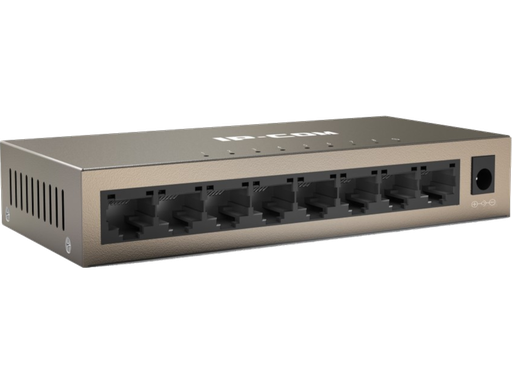 Switch Gigabit 8 Porte IP-COM G1008M | 16Gbps | Scocca Metallo | Montaggio Desktop