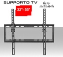 Supporto TV fisso a muro universale inclinabile per tv piatte da 32"a 55"pollici vesa compatibile