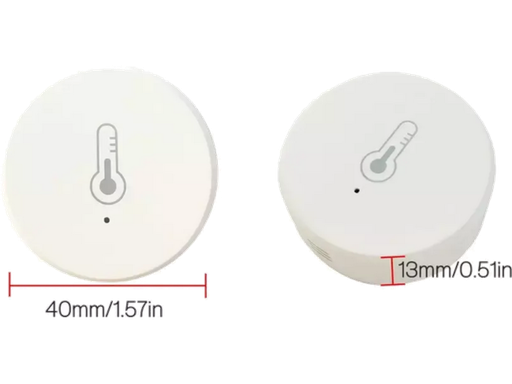 Sensore di Temperatura e Umidità - ZigBee - Alimentazione 1x CR2045 - TUYA