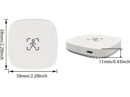 Sensore di presenza da parete ZigBee - Alimentazione 5V 1A - TUYA