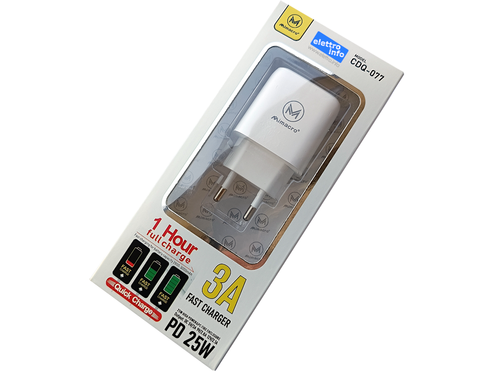 Alimentatore Fast Charge 3A TYPE-C