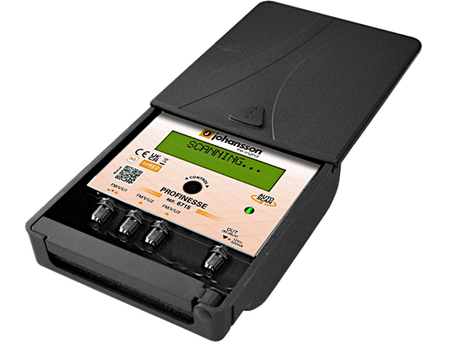 Centralino programmabile TV 3 ingressi UHF da palo 50dB - Johansson KIT6715