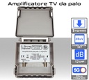 Amplificatore TV da Palo AP12 | 12dB UHF + Filtro 5G Integrato (-60dB)