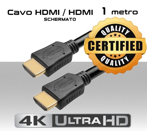 Cavo HDMI 1 metro ARC con supporto 4K UHD 60Hz versione 2.0