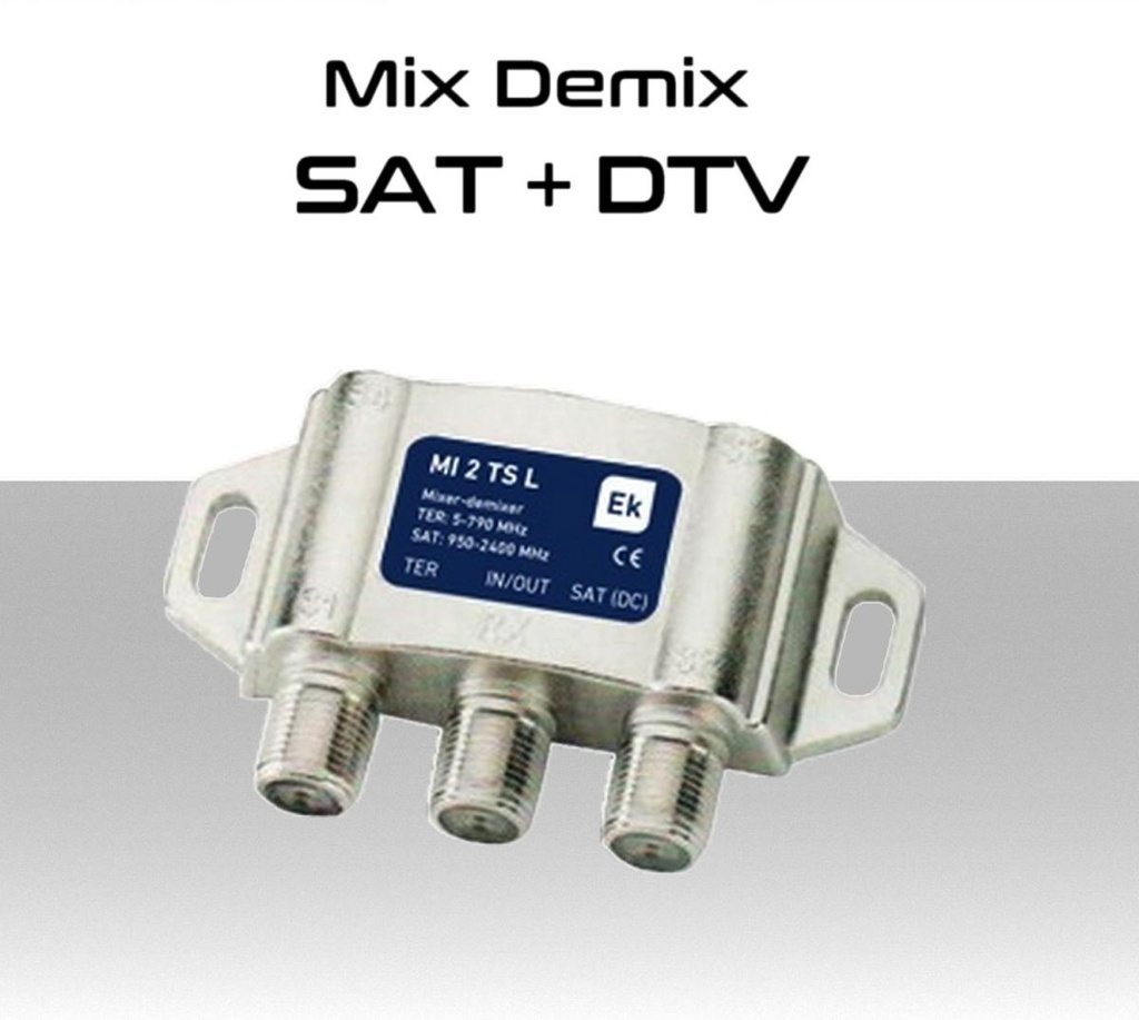 Mix Demix  Miscelatore demiscelatore EK 2 ingressi DTV/SAT 