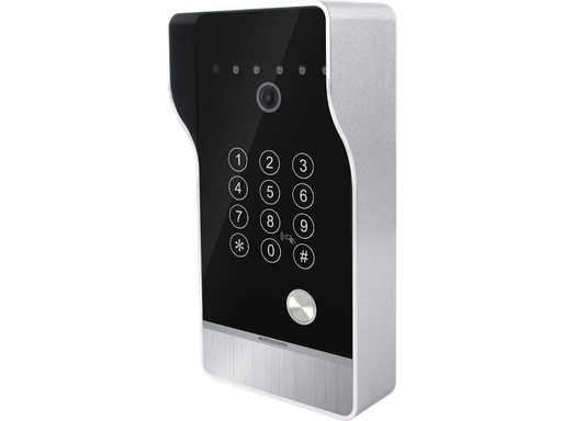 Unità esterna per Videocitofono TCP/IP con 1 tasto, lettore RFID e Tastiera compatibile TUYA (copia)