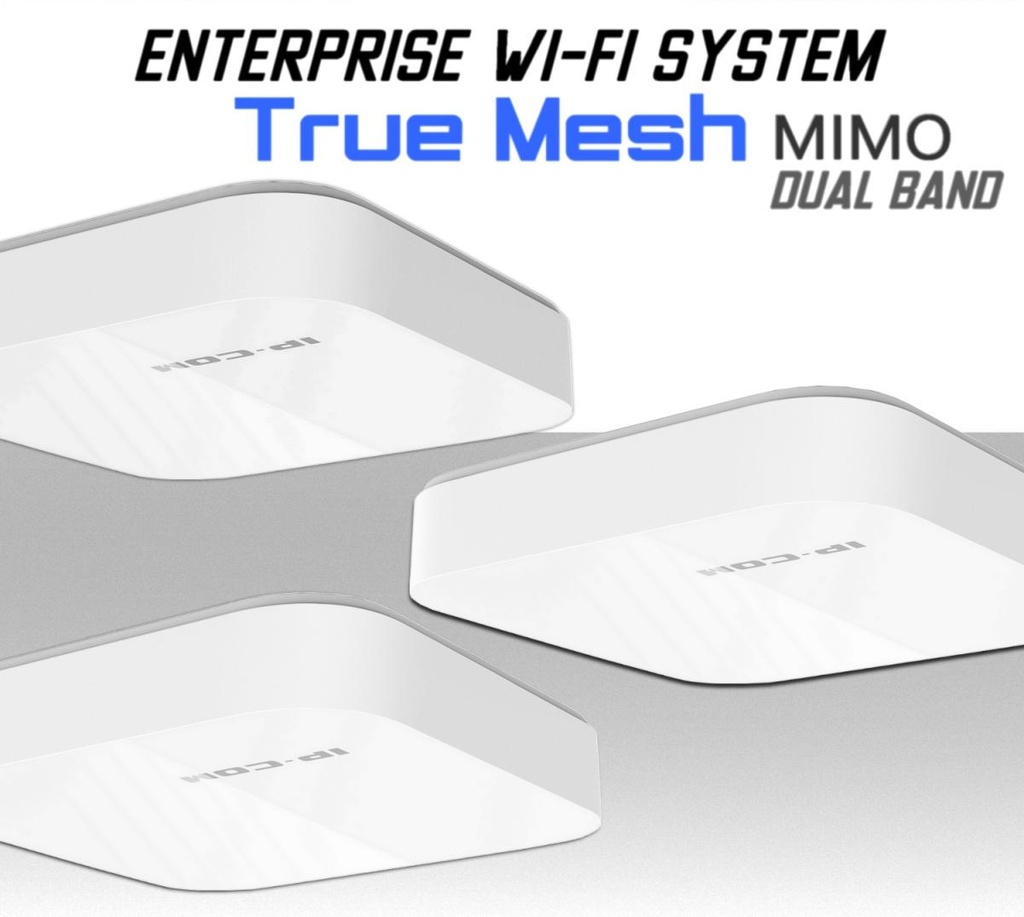 Sistema mesh WIFI Networking extender dual band wireless kit Enterprise IP-COM per casa e ufficio