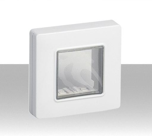 Coperchio stagno per 2 moduli vimar bianco IP55 per scatole da incasso Plana 14932.01