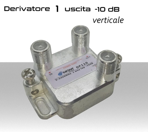 Derivatore Antenna 1 Uscita Verticale -10dB: DF110 Mitan