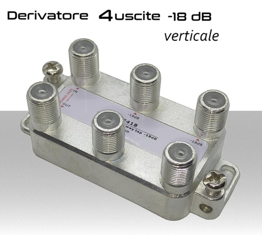Derivatore Antenna 4 Uscite Verticale -18dB