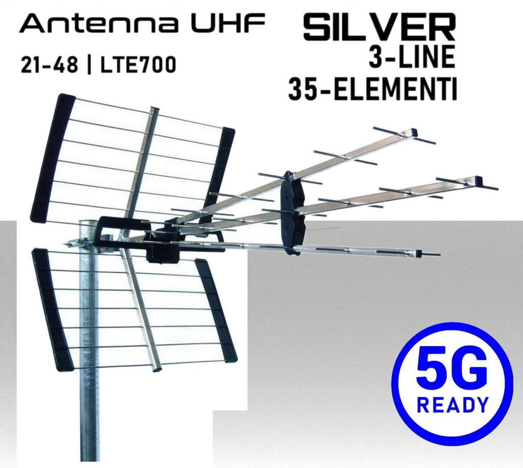 Antenna UHF 5G Ready 3-LINE 35 elementi  Emme Esse 