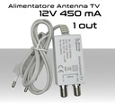 Alimentatore TV da 450mA 12V tipo switching ad 1 uscita