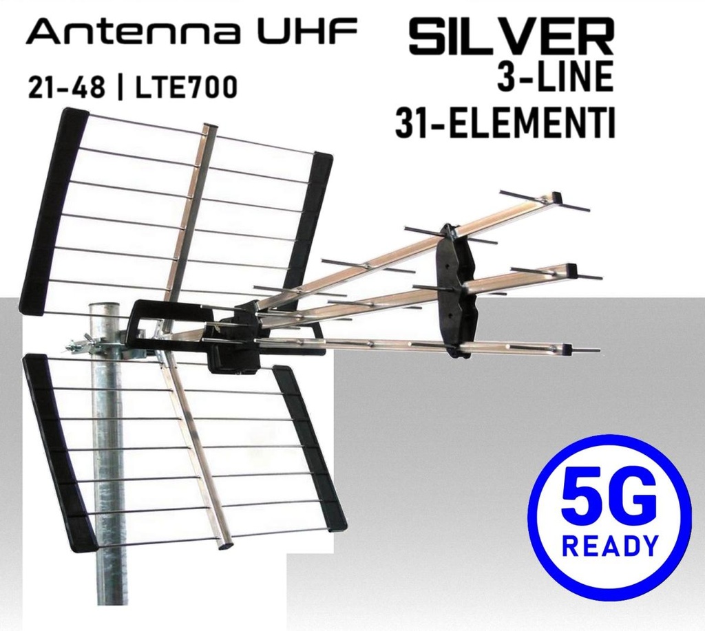 Antenna UHF 5G Ready 3-LINE  31 elementi  Emme Esse 