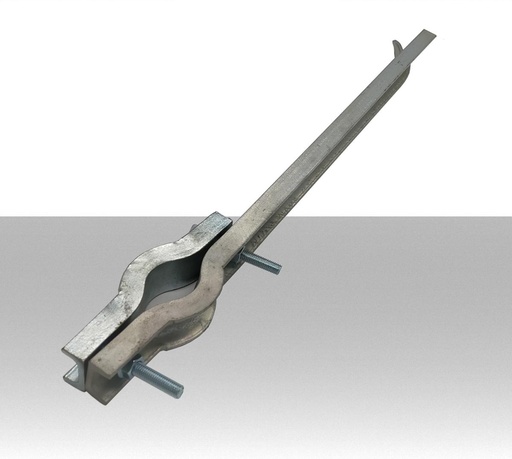 Zanca da muro cm 50 rinforzata con cavallotto per pali antenna