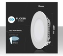 Mini Pannello LED 22cm 18W Montaggio ad Incasso Rotondo 4000K - 1500 Lumen - Foro 210mm