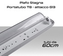 Plafoniera StagnaPorta tubo T8 IP65  1 tubo da 60cm