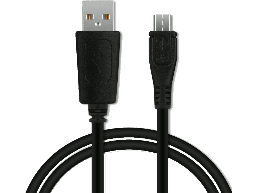 Cavo dati USB - MICRO USB (Android) - Lunghezza 1 metro - Colore Nero - Finto cuoio