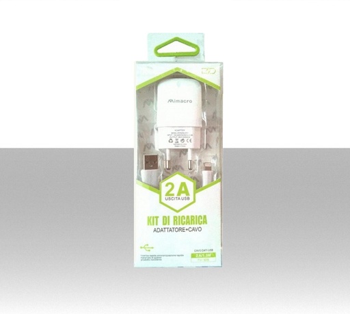 Alimentatore 5 Volt 1 Ampere Switching + Cavo USB 1.3m iOS