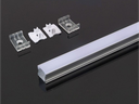 Profilo in Alluminio per Strip LED (Max l: 12,5mm) ** VERNICIATO BIANCO ** 2000 x 17,2 x 14,4mm