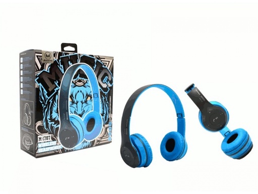 Cuffia Bluetooth Colore Blu