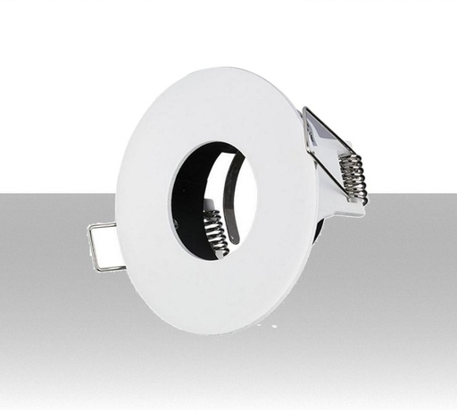 Portafaretto LED da Incasso Rotondo GU10 e GU5.3 (MR16) Colore Bianco Orientabile - Foro 75mm