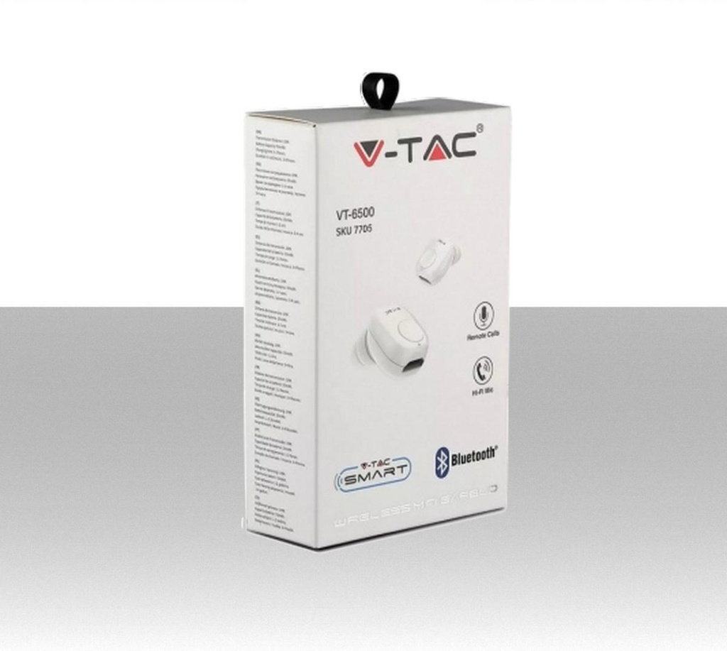 Auricolare Bluetooth 55mAh Colore Bianco - Batteria ricaricabile da 55mA