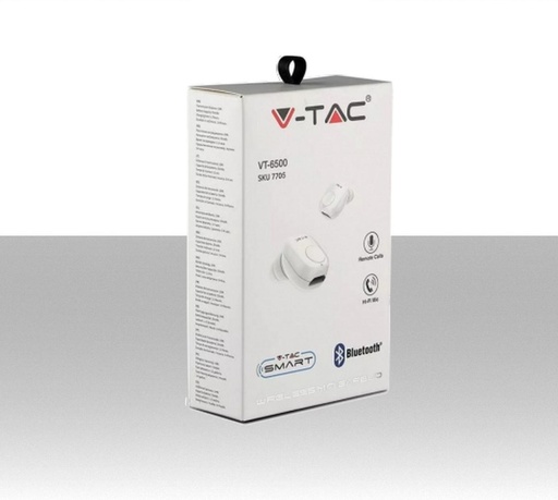 Auricolare Bluetooth 55mAh Colore Bianco - Batteria ricaricabile da 55mA