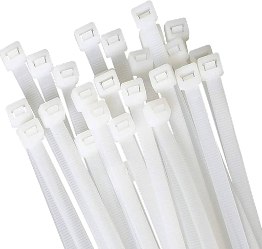 Fascetta Nylon 300x3.6mm Bianche in confezione risparmio da 100Pz