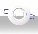 Portafaretto GU10 ad incasso colore bianco