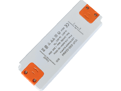 Alimentatore LED super piatto 24V 30W IP20 - Protetto dalla polvere