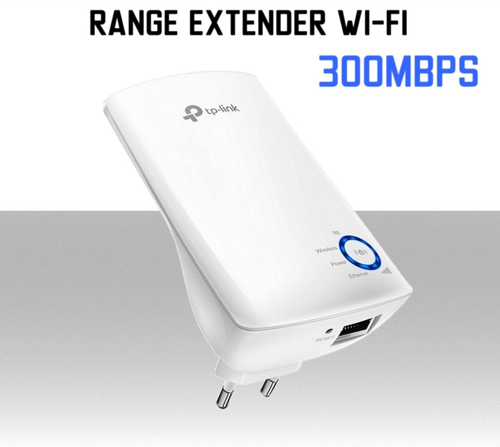 Ripetitore WiFi wireless 300Mbps WPS con Porta LAN ethernet 