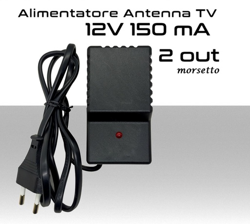 Alimentatore TV 2 uscite per Amplificatore da Palo