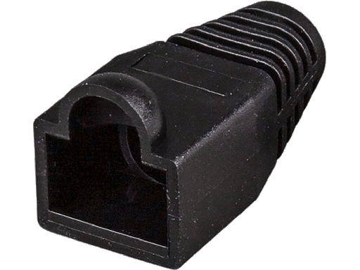 Cappuccio NERO di protezione per connettori Ethernet - Confezione 100Pz