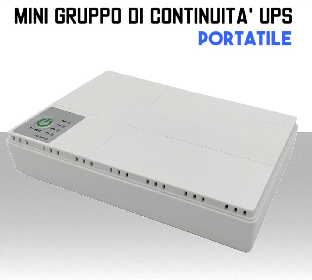Mini ups per router modem e telecamere gruppo di continuità portatile con PoE