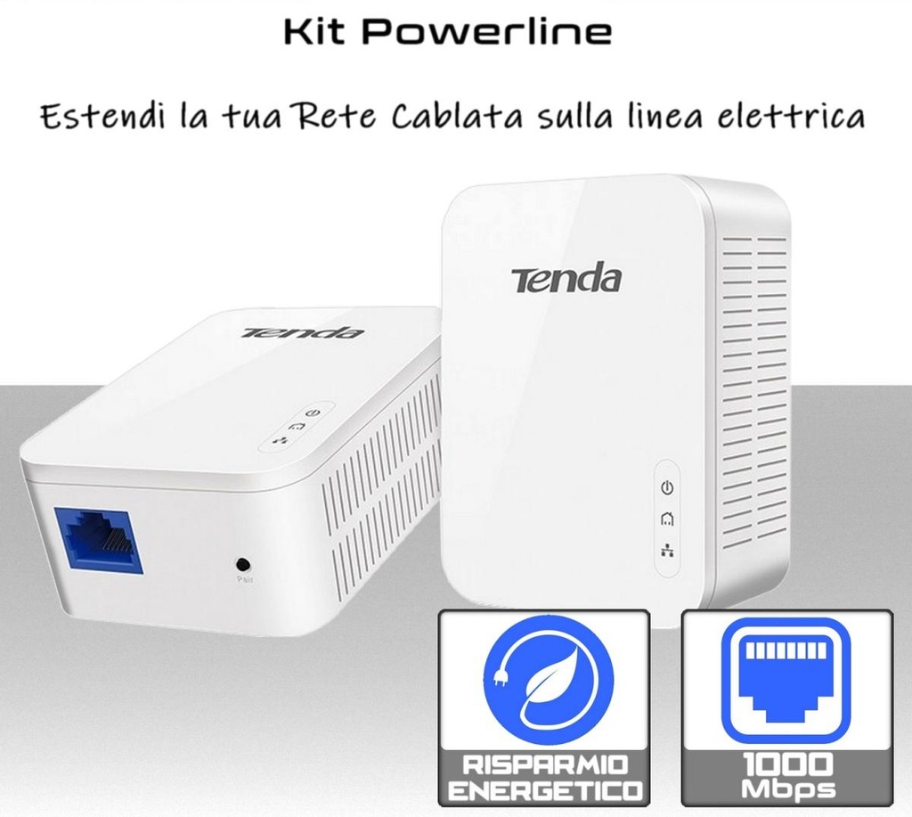 Kit PowerLine TENDA 1000Mbps