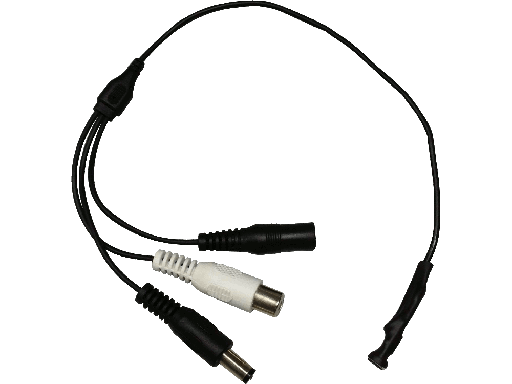 Microfono amplificato per videosorveglianza. RCA + DC in + DC out