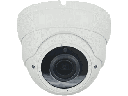 Telecamera Dome IP 5MP FULL COLOR Varifocal 2.8-12mm POE HTML5 + Audio - In metallo