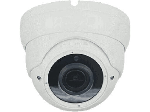 Telecamera Dome IP 5MP FULL COLOR Varifocal 2.8-12mm POE HTML5 + Audio - In metallo