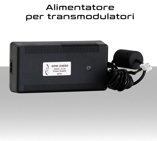 Alimentatore per transmodulatori GDS massimo 3 collegati 24v 2,1A
