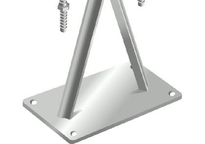 Zanca speciale tipo Emilia sporgenza 30 cm