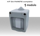 Contenitore Stagno completo a 1 moduli inclusi interruttore 16A IP55 
