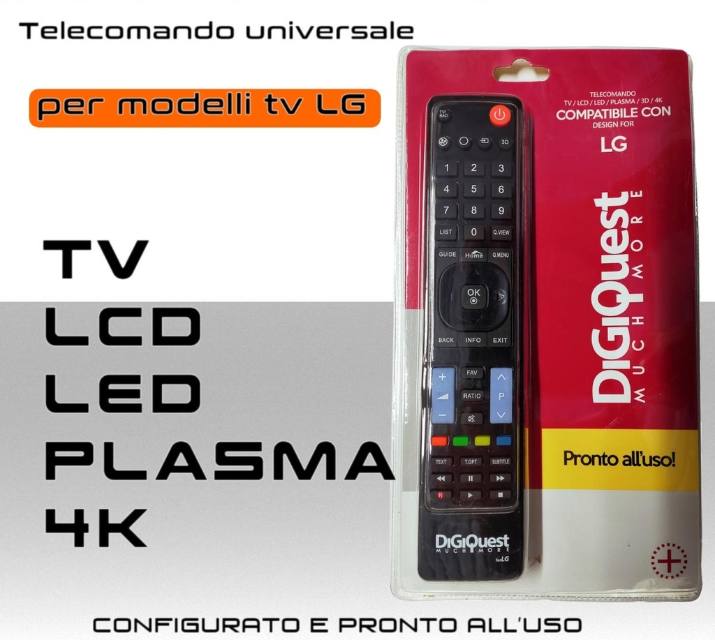 Telecomando universale per TV LG come l'originale
