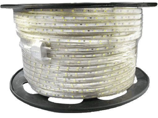 Strip LED 6000K - 2835 - 230Vac - IP44 - 100 metri - Si puo' tagliare ogni metro