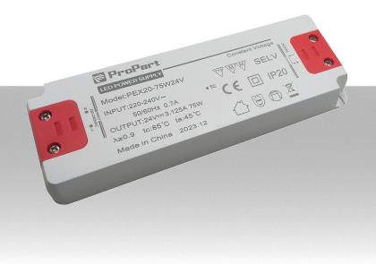 Alimentatore per LED 24V da 75W trasformatore compatto IP20